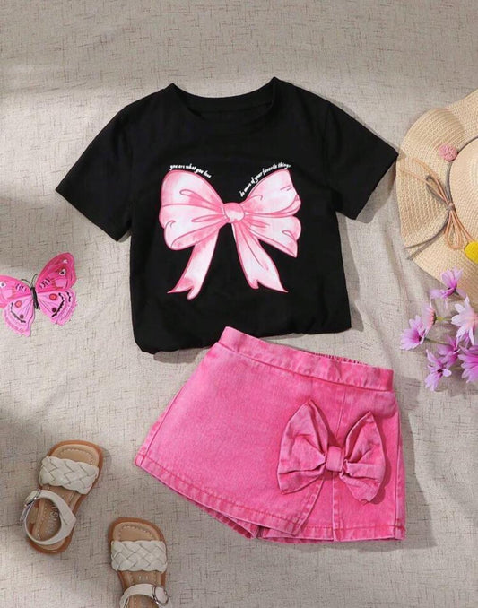 Conjunto short pollera más remera