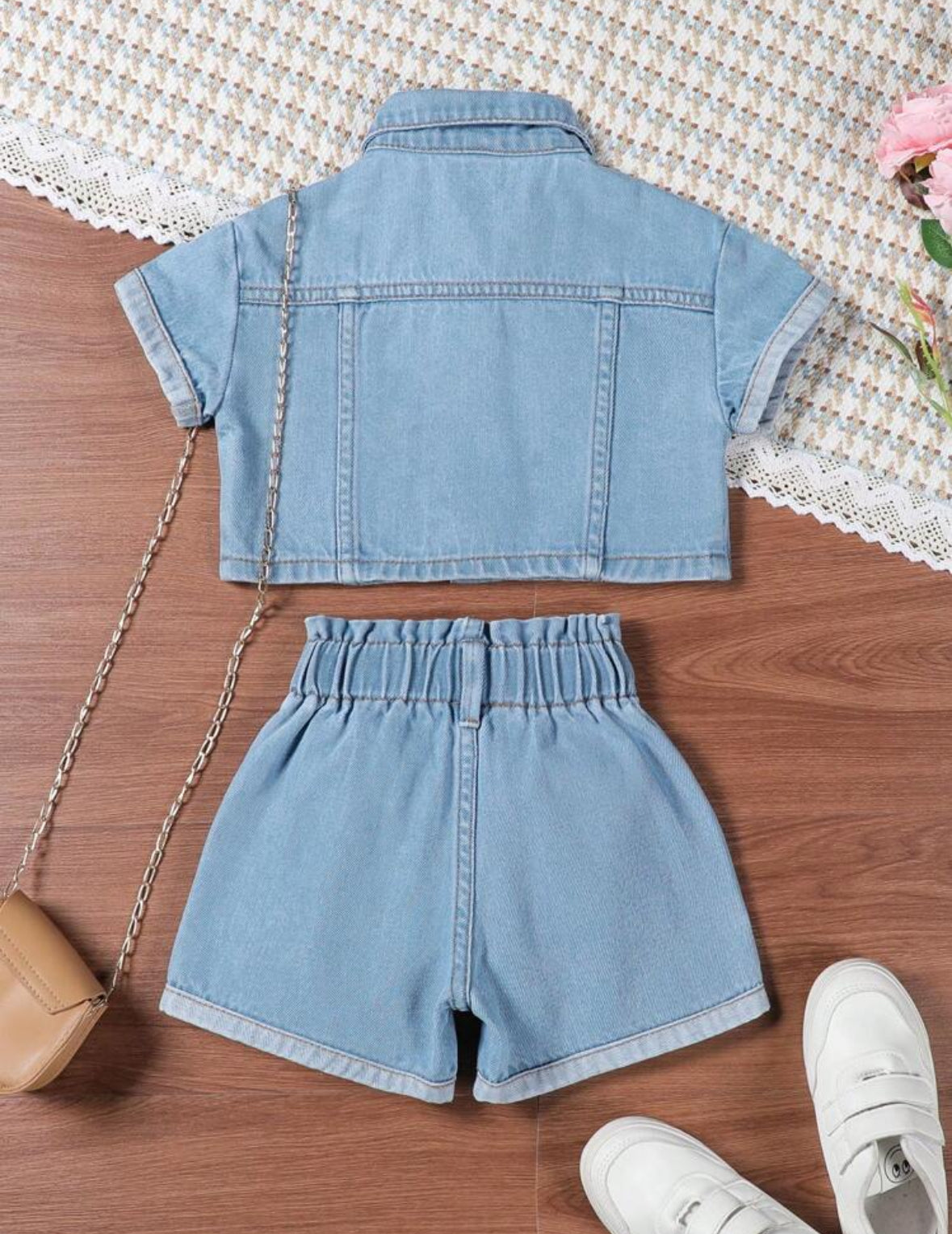 Conjunto short más chaqueta de jeans